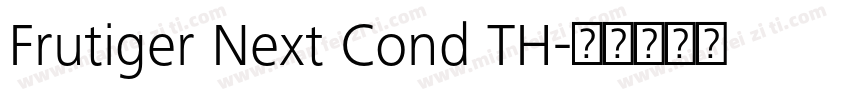 Frutiger Next Cond TH字体转换